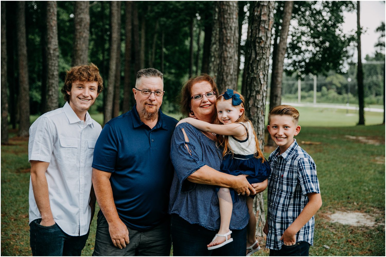 Destination Family Photographer , family portraits in the woods