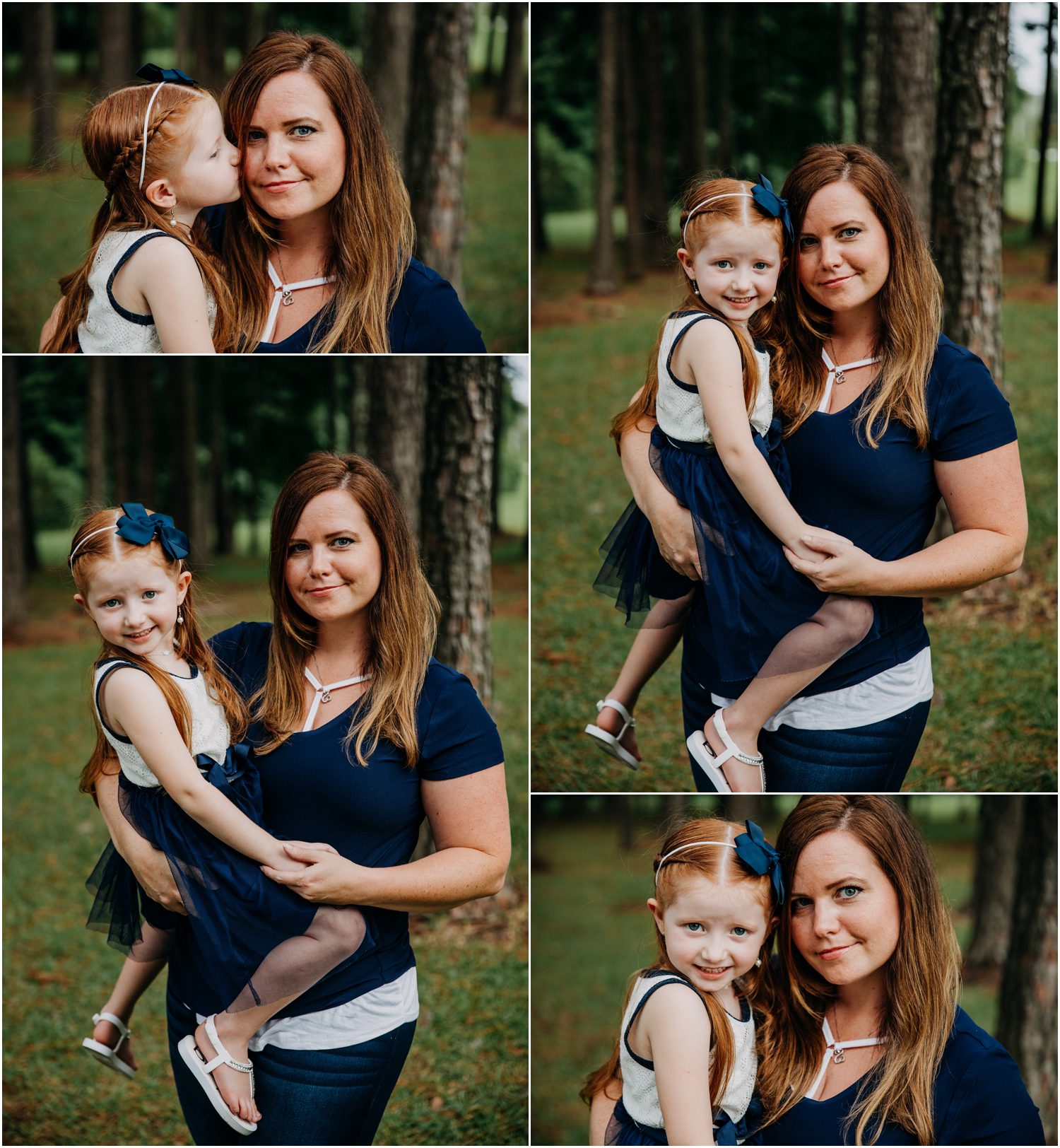 Destination Family Photographer , mother daughter portraits in the woods