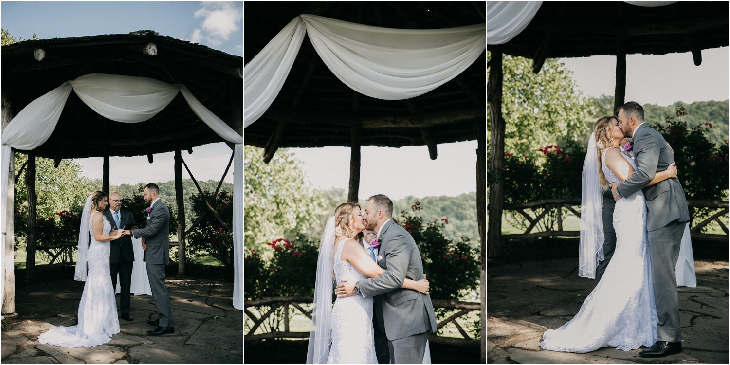 first kiss, Riverview Country Club Wedding, Central Pennsylvania Wedding Photographer