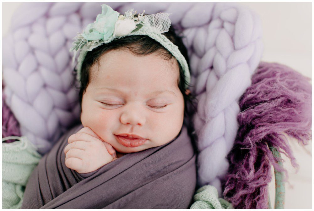 Catawissa Newborn Photographer, baby girl portraits, Pennsylvania newborn photographer, newborn girl smiling 