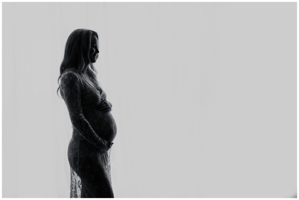Catawissa studio maternity photograph, Catawissa Outdoor Maternity Photographer, black and white pregnancy photo