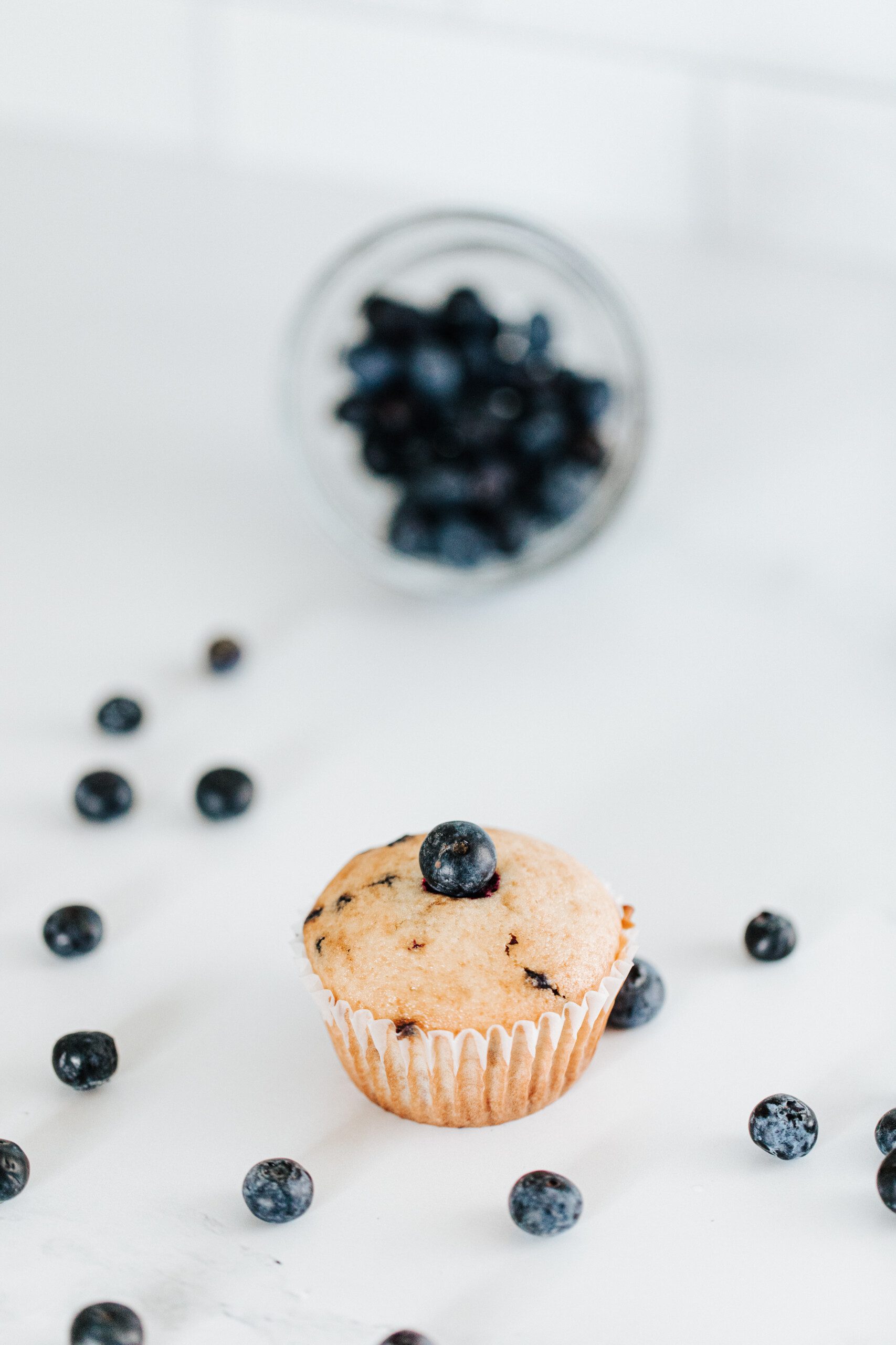 Blueberries Muffins Baking Food styling Food presentation